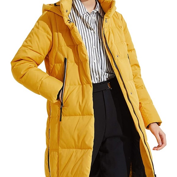 Orolay Jackets & Coats Yellow Orolay Womens Feather Down Long